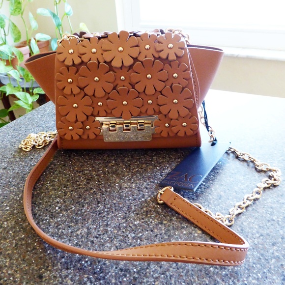 zac zac posen eartha iconic mini chain crossbody gingham